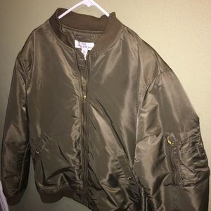 H&M Green Bomber Jacket